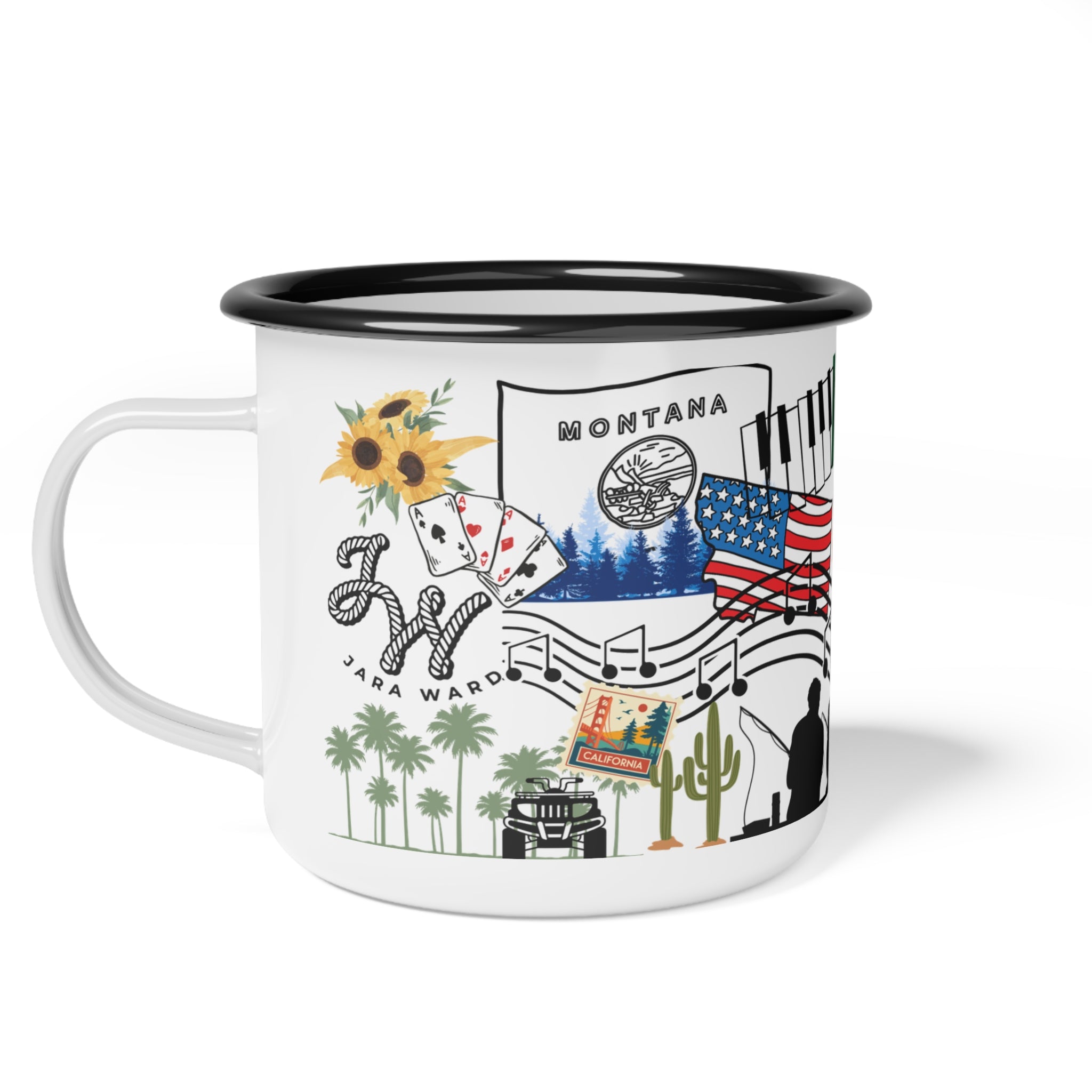 "A JW Story" Enamel Camp Cup