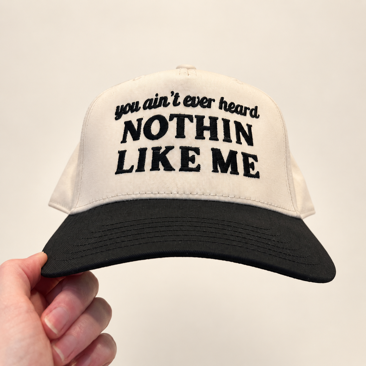 Nothin Like Me Snapback in Black